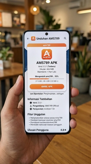Tampilan halaman APK ams789