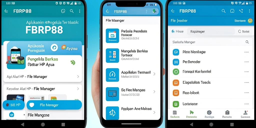 Screenshot antarmuka FBRP88 yang menampilkan pengelolaan file yang efisien.