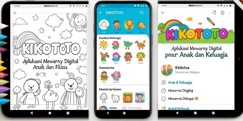 Antarmuka KIKOTOTO yang menarik untuk mewarnai.