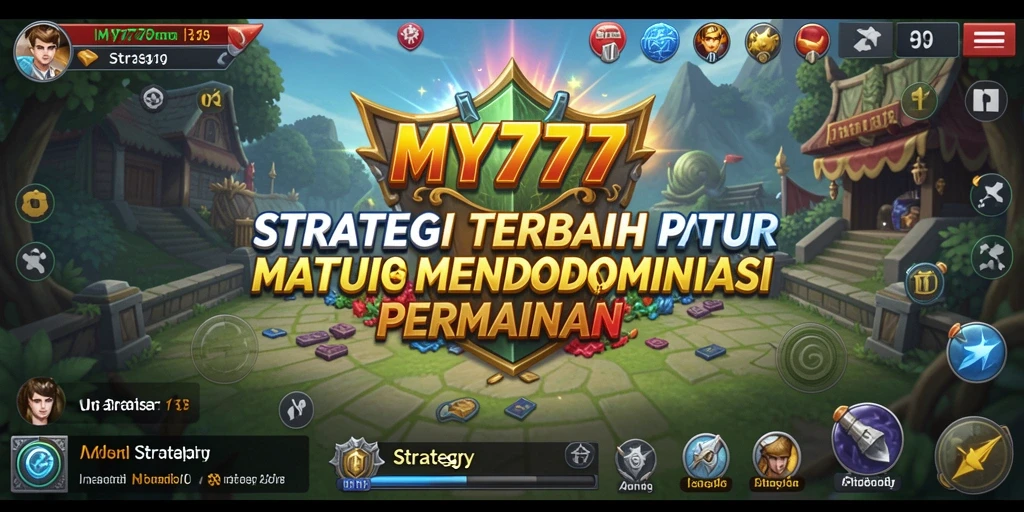 Tampilan antarmuka strategis yang menawan dengan kontrol intuitif.