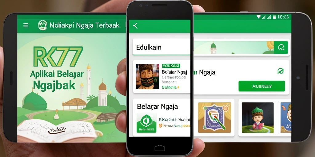 Tampilan antarmuka aplikasi RK77 yang intuitif dan menarik.
